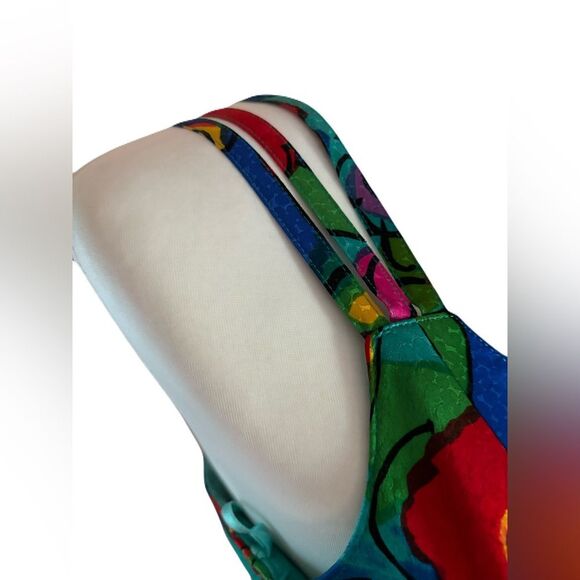 A.J. Bari Vintage 100% Silk Floral Bodycon Dress | 2 | - Picture 7 of 13